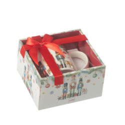 Vánoční hrnek s Louskáčky Chris Nutc v dárkové krabičce - 12*8*9 cm / 350ml