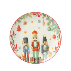 Dezertní talířek s Louskáčky Chris Nutc v dárkové krabičce - Ø 20*2 cm