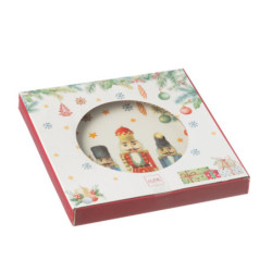 Dezertní talířek s Louskáčky Chris Nutc v dárkové krabičce - Ø 20*2 cm