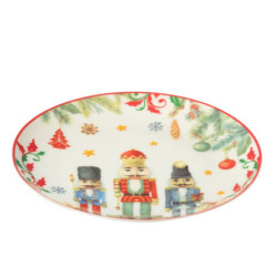 Dezertní talířek s Louskáčky Chris Nutc v dárkové krabičce - Ø 20*2 cm