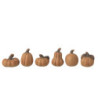 Set 6ks keramická oranžová dekorace dýně Pumpkin - 6*4*5 cm