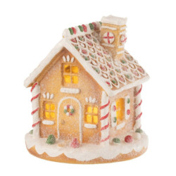 Vánoční perníková chaloupka s Led světýlky Gingerbread House - 22*22*23 cm
