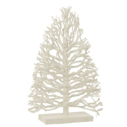 Bílý dřevěný stromek na noze Teatree Wood White - 45*15*70 cm