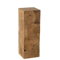 Přírodní dřevěný dekorativní podstavec Teak L - 35*35*100 cm