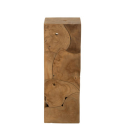 Přírodní dřevěný dekorativní podstavec Teak L - 35*35*100 cm