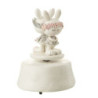 Natahovací hrací kolotoč s králíčky Music Box Rabbits - Ø 10*15 cm