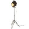 Černá kovová stojací lampa Industrial - 60*50*170cm