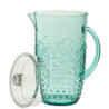 Modrý plastový džbán s víkem Aqua Blue - 20* Ø 13,5*23cm / 2,5L