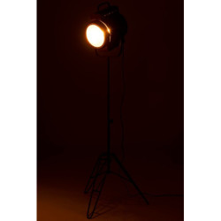 Černá kovová stojací lampa Industrial - 60*50*170cm