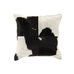 Kožený polštář s výplní Cow -  45*45cm