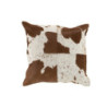 Kožený polštář s výplní Cow -  45*45*10cm