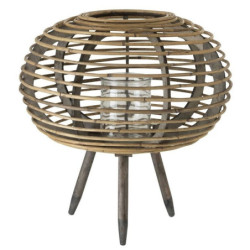 Ratanová lucerna na noze Bamboo - Ø56*59 cm