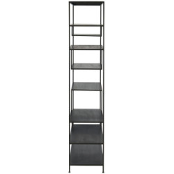 Kovový černý policový regál Scale -101*39*185cm